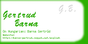 gertrud barna business card